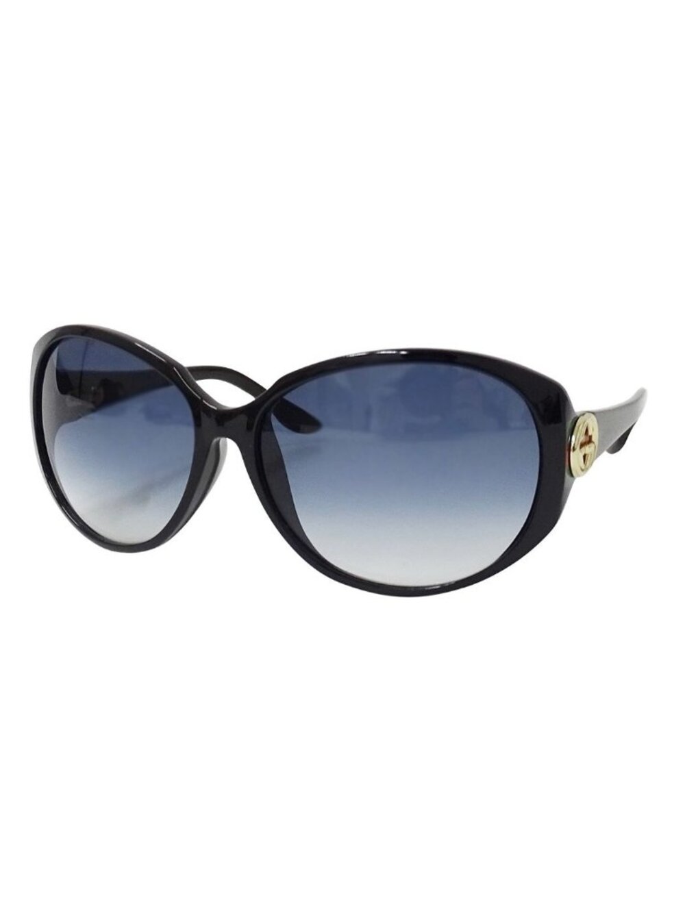 Gucci Sunglasses Interlocking G Black Blue S Gradient Eyewear